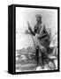 Sudan Warrior with Spear Photograph - Sudan-Lantern Press-Framed Stretched Canvas