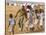 Sudanese Displaced Children Play Soccer at Abu Shouk Camp-null-Stretched Canvas