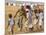 Sudanese Displaced Children Play Soccer at Abu Shouk Camp-null-Mounted Photographic Print