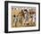 Sudanese Displaced Children Play Soccer at Abu Shouk Camp-null-Framed Photographic Print