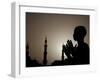 Sudanese Muslim Boy Prays in Front of a Mosque in Sudan-null-Framed Photographic Print