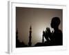 Sudanese Muslim Boy Prays in Front of a Mosque in Sudan-null-Framed Photographic Print