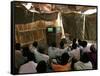 Sudanese Refugees Watch a World Cup Soccer Mach at the Zamzam Refugee Camp-null-Framed Stretched Canvas