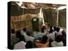 Sudanese Refugees Watch a World Cup Soccer Mach at the Zamzam Refugee Camp-null-Stretched Canvas