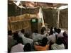 Sudanese Refugees Watch a World Cup Soccer Mach at the Zamzam Refugee Camp-null-Mounted Photographic Print