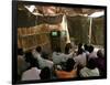 Sudanese Refugees Watch a World Cup Soccer Mach at the Zamzam Refugee Camp-null-Framed Photographic Print