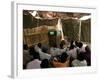 Sudanese Refugees Watch a World Cup Soccer Mach at the Zamzam Refugee Camp-null-Framed Photographic Print