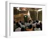 Sudanese Refugees Watch a World Cup Soccer Mach at the Zamzam Refugee Camp-null-Framed Photographic Print