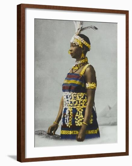 Sudanese Woman in Traditional Costume-null-Framed Photographic Print
