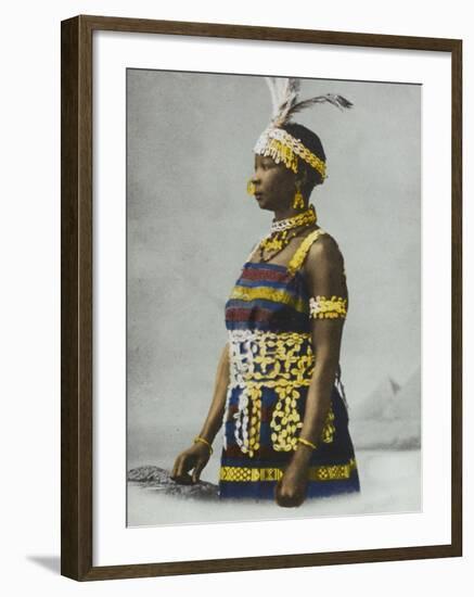 Sudanese Woman in Traditional Costume-null-Framed Photographic Print