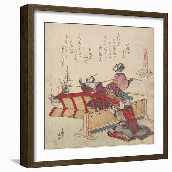 Sudare Seashell, C. 1828-Katsushika Hokusai-Framed Giclee Print