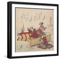 Sudare Seashell, C. 1828-Katsushika Hokusai-Framed Giclee Print