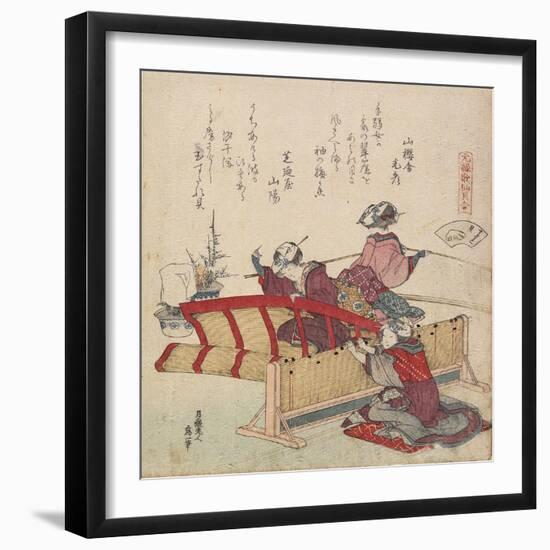 Sudare Seashell, C. 1828-Katsushika Hokusai-Framed Giclee Print