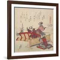 Sudare Seashell, C. 1828-Katsushika Hokusai-Framed Giclee Print