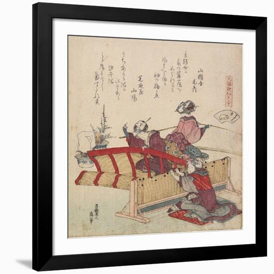 Sudare Seashell, C. 1828-Katsushika Hokusai-Framed Giclee Print