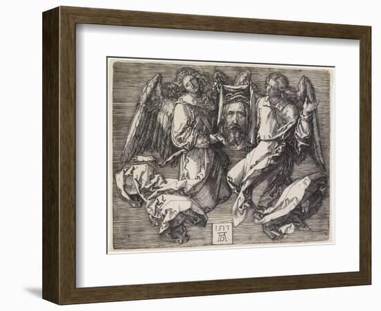 Sudarium Displayed by Two Angels, 1513-Albrecht Dürer-Framed Giclee Print