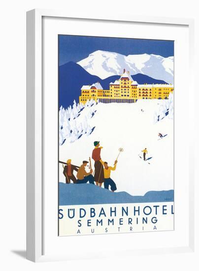 Sudbahn Hotel, Semmering, Austria-Kosel Hermann-Framed Art Print