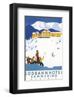 Sudbahn Hotel, Semmering, Austria-Kosel Hermann-Framed Art Print