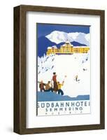 Sudbahn Hotel, Semmering, Austria-Kosel Hermann-Framed Art Print