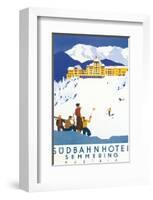 Sudbahn Hotel, Semmering, Austria-Kosel Hermann-Framed Art Print