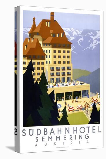 Sudbahn Hotel - Summer-null-Stretched Canvas