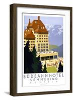 Sudbahn Hotel - Summer-null-Framed Giclee Print