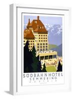 Sudbahn Hotel - Summer-null-Framed Giclee Print