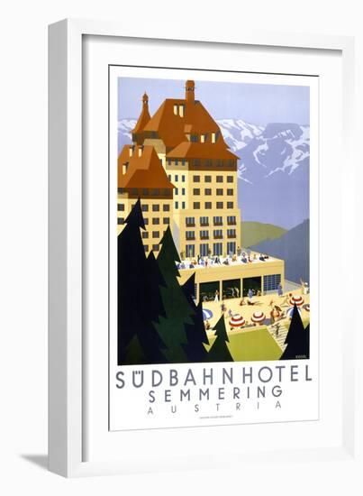 Sudbahn Hotel - Summer-null-Framed Giclee Print