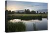 Sudbury Water Meadows at Dawn, Sudbury, Suffolk, England, United Kingdom, Europe-Mark Sunderland-Stretched Canvas