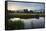 Sudbury Water Meadows at Dawn, Sudbury, Suffolk, England, United Kingdom, Europe-Mark Sunderland-Framed Stretched Canvas
