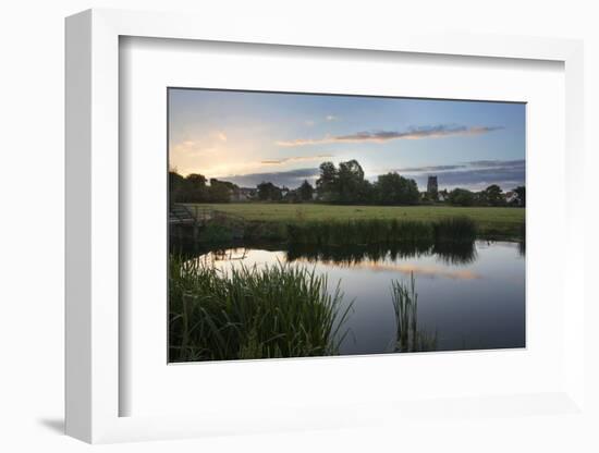 Sudbury Water Meadows at Dawn, Sudbury, Suffolk, England, United Kingdom, Europe-Mark Sunderland-Framed Photographic Print