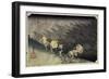 Sudden Rainstorm at Shono-Ando Hiroshige-Framed Giclee Print