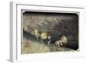 Sudden Rainstorm at Shono-Ando Hiroshige-Framed Giclee Print