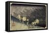 Sudden Rainstorm at Shono-Ando Hiroshige-Framed Stretched Canvas