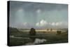 Sudden Shower, Newbury Marshes, 1865-75-Martin Johnson Heade-Stretched Canvas