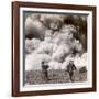Sudden Volcanic Explosion in the Crater of Mount Asama (Asamayam), Japan, 1904-Underwood & Underwood-Framed Photographic Print