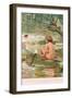 Suddenly Tom Heard the Strangest Noise Up the Stream-Arthur A. Dixon-Framed Giclee Print