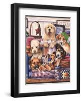 Suds and Pups-Jenny Newland-Framed Giclee Print