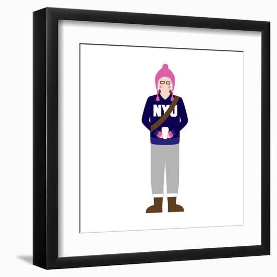 Sue from New York-Tosh-Framed Art Print