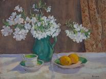 Midsummer flowers on garden table, 1993-Sue Wales-Giclee Print