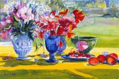 Midsummer flowers on garden table, 1993-Sue Wales-Giclee Print