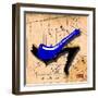 Suede Heel Blue-Roderick E. Stevens-Framed Giclee Print