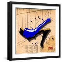 Suede Heel Blue-Roderick E. Stevens-Framed Giclee Print