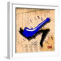 Suede Heel Blue-Roderick E. Stevens-Framed Giclee Print