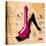 Suede Heel Pink-Roderick E. Stevens-Stretched Canvas