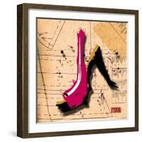 Suede Heel Pink-Roderick E. Stevens-Framed Giclee Print