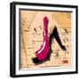 Suede Heel Pink-Roderick E. Stevens-Framed Giclee Print