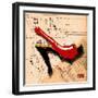 Suede Heel Red-Roderick E. Stevens-Framed Giclee Print