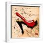 Suede Heel Red-Roderick E. Stevens-Framed Giclee Print