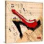Suede Heel Red-Roderick E. Stevens-Stretched Canvas